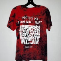 Lurking Class Skull Shirt S Red Black Tie Dye Graphic Protect Me Stretch... - $29.00