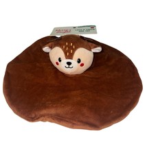 Merry and Bright Reindeer Crinkle Blanket Plush Dog Toy Brown Shake Play... - €6,99 EUR