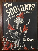 ~The 500 hats of Bartholomew Cubbins~ Dr Seuss~ Hardcover  ~1st Edition!... - £35.95 GBP