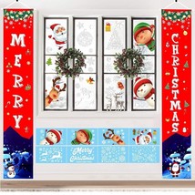 Merry Christmas Decorations Outdoor Porch Sign Set , Christmas Door Decorations - £14.60 GBP