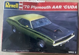Vintage Revell 1970 Plymouth AAR Cuda 1/24 scale model kit Sublime Green - $40.00