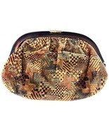 Vintage Cara Tapestry Clutch Purse with Lucite Frame – Made in USA - $29.95