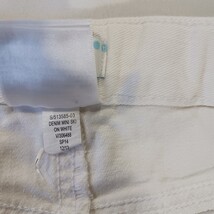 Old Navy RN#54023 Youth Girls Size 14 (26×13) White Mini Denim Frayed Skirt  image 5