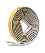5/16 In. X 1/4 In. X 17 Ft. White D-Center EPDM Medium Gap Weatherseal Tape - $254.76 MXN