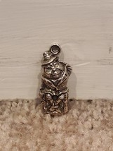 Reed &amp; Barton Humpty Dumpty Silver Plated Charm Pendant for Necklaces Vi... - $34.99