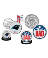 Best Dad - CAROLINA PANTHERS 2-Coin Set Quarter &amp; JFK Half Dollar NFL LI... - $15.85