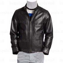 New Men&#39;s Handmade Full Black Real Soft Cowhide Leather Jacket All Sizes-64 - $143.99+