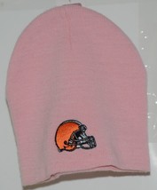 NFL Team Apparel Licensed Cleveland Browns Pink Knit Cap - £9.58 GBP