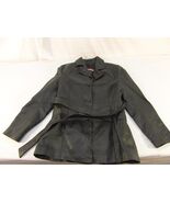 Adult Women&#39;s USA Leather Company Black Full Length Leather Coat W/ Belt... - €14,91 EUR