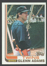 Minnesota Twins Glenn Adams 1982 Topps Baseball Card # 519 nr mt  ! - $0.50
