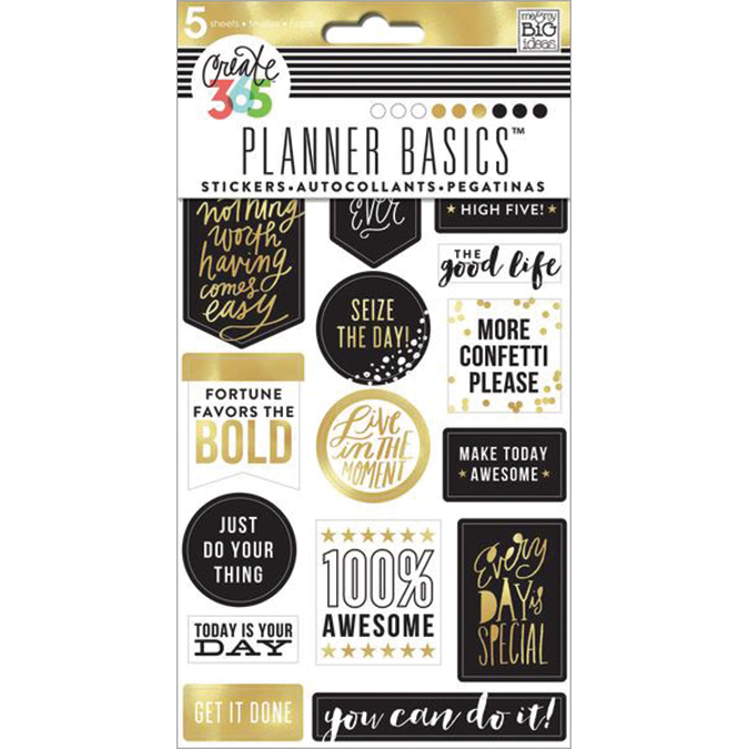 Me And My Big Ideas Create 365 The Happy Planner Stickers Black And Whit... - $21.09