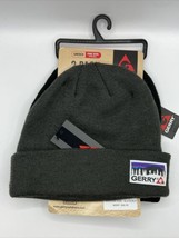 NWT Gerry Unisex Adult Black Slate Gray 2 Pack Cuffed Warm Knit Beanie Set - £19.63 GBP
