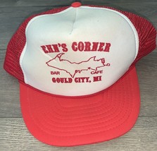 EHN’S Corner Gould City Michigan Vintage Promo Trucker Cap Hat - £20.53 GBP