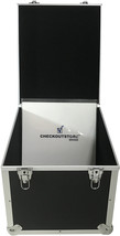 CheckOutStore Black Aluminum 12&quot; LP Vinyl Record Storage Box (Holds 125 ... - $108.04