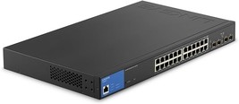 Linksys 24 Port Gigabit Managed Network Switch with 4 x 1Gb Uplink SFP S... - £619.06 GBP