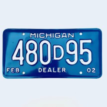 2002 United States Michigan Base Dealer License Plate 480D95 - $16.82