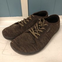 Whitin Wide Barefoot Minimalist Fashion Sneaker Brown Lace up Men’s Size... - $42.41 CAD