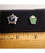 2 PC Lot VTG Sterling Silver Typewriter Award Pins Expert Typist Royal A... - $17.82