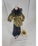 Porcelain Pierrot Clown Doll Jean Marie Charles A Berry Silvestri Poseab... - $19.99