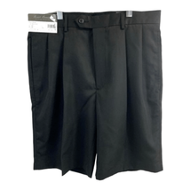 Daniel Cremieux Signature Collection Mens Black Pleated Dress Shorts Size 32 NWT - £18.98 GBP