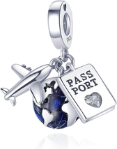 Pandora Charms Bracelet With Crystal Love Silver Charm - $21.23