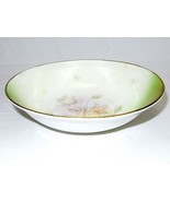 Vegetable Serving Bowl, Vintage/Antique Porcelain, Pink Tulips, Gold Tri... - £11.50 GBP