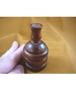 (BOX-150) BURL BOX small Thuya Wood African carved carving boxes Morocco... - $26.99