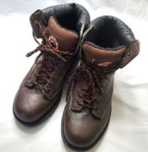 Brahma Raid Steel Toe Men&#39;s Size 6.5 Brown Work Boots - £19.70 GBP