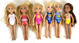 Barbie Club Chelsea Kelly Mini Dolls Friends 6&quot; Dolls Lot of 6 2015/2016 Mattel - £18.02 GBP