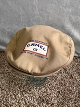 Vintage 80&#39;s Ford California CAMEL GT sears point Hat Cap Newsboy Made In USA - £23.97 GBP