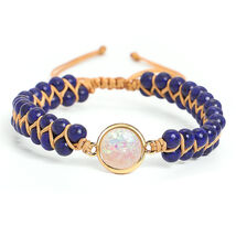 style: B - 4mm Amethyst Double Layer Hand-woven Winding Bracelet - $21.41 CAD