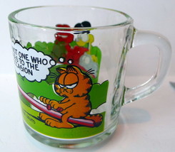 Garfield Cat Odie Dog Mug McDonalds I&#39;m Not One Who Rises to the Occasion 1980 - £5.32 GBP