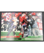 Vintage 1992 Fleer Ultra Football Promo 2-Card Sheet Chris Miller Reggie... - $15.79