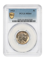 1923 5C PCGS MS64 - $356.48