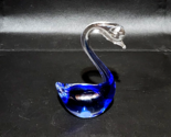 Hand Blown Art Glass MURANO Italy Italian Swan Bird Statue - Possibly Cr... - $37.91