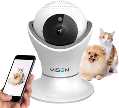 HD 1080p Pet Camera，Dog Camera 360° Pet Monitor Indoor Cat Camera with Night - £41.56 GBP