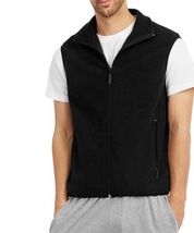 MSRP $60 Eag Black Polar Fleece Zip-Up Vest Black Size Small NWOT - $13.19 CAD