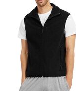 MSRP $60 Eag Black Polar Fleece Zip-Up Vest Black Size Small NWOT - €8,04 EUR