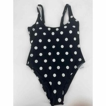 Ashley Graham x Swimsuits for All Hotshot One Piece Sz 10 Black White Polka Dot - £19.58 GBP