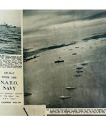 1952 NATO Navy HMS Eagle Ships War Exercise UK Sphere Magazine Print DWBB9 - $41.01 CAD
