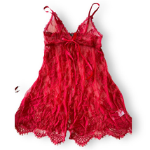 AvidLove Lace Sheer Open Front Babydoll Sexy Negligee Lingerie | Red, Small - £10.30 GBP