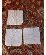 Lot Of 3 Vintage Women&#39;s Embroidered Handkerchief Madeira - $40.94 CAD