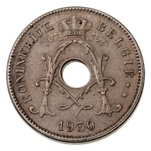 1930 Belgio 10 Centesimi Moneta IN Extra Sottile, Km #86 - £78.30 GBP