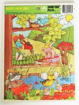 Vintage 1986 Golden Books Frame Tray Puzzle Busy As A Bee Western Publis... - $14.99