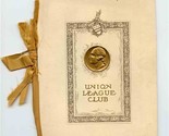 Union League Club Menu Program 1911 Chicago Illinois Theodore Roosevelt.  - £214.16 GBP
