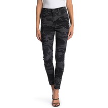 Free People Long Lean Black Subdued Camo Print Skinny Stretch Jeans NWT 25 - £19.53 GBP