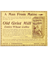 Old Grist Mill Coffee Maine Man 1897 Advertisement Victorian Beverage AD... - $27.43 CAD
