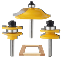 3PCS Router Bit Set, 1/4 Inch Shank Raised Panel Cabinet Door Making Router Bits - £36.31 GBP