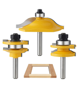 3PCS Router Bit Set, 1/4 Inch Shank Raised Panel Cabinet Door Making Rou... - €39,18 EUR