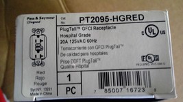Pass & Seymour PT2095-HGRED Plugtail GFCI Receptacle Hospital Grade 20A 125VAC  - $7.59